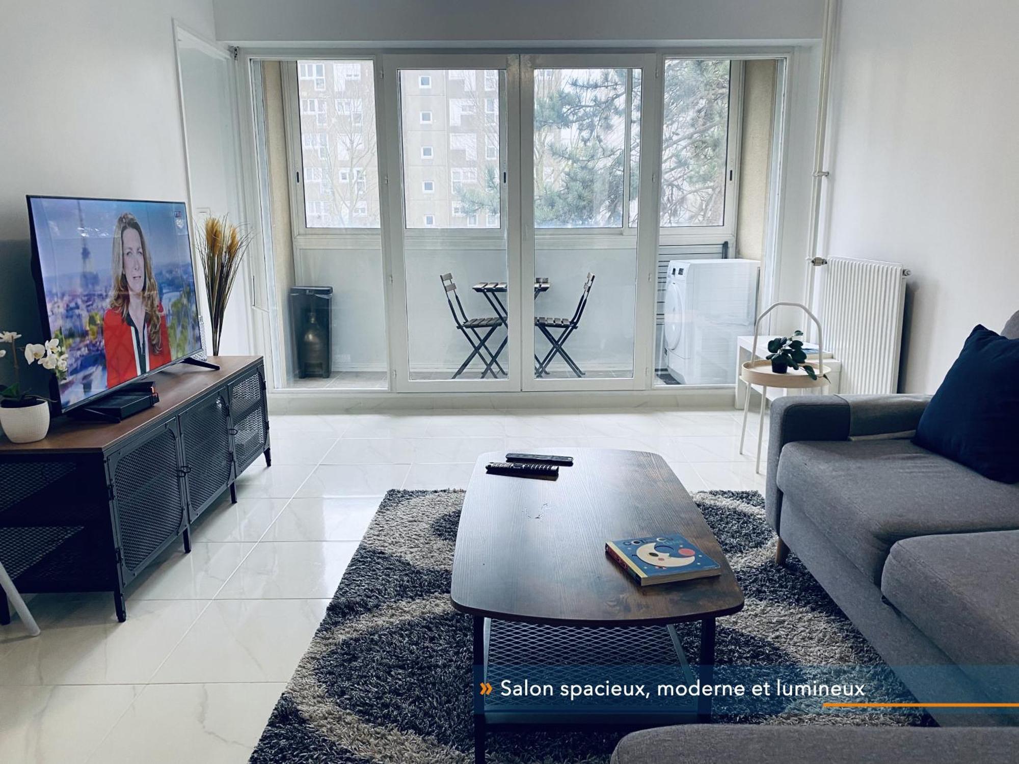 Appartement Parisien Neuf, Moderne Avec Une Grande Salon, 2 Chambres, 4 Lits, Parking Gratuit, 15Min De Paris Et 13 Min Aeroport Orly Vitry-sur-Seine Exterior foto
